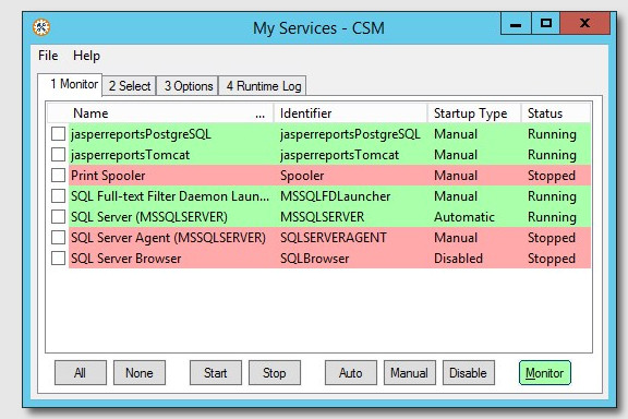 CSM Monitor tab
